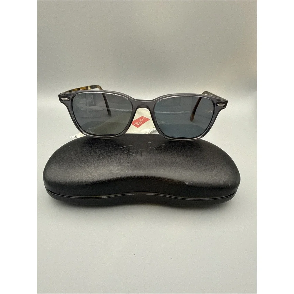 RAY-BAN RB7119 Vtg Italy Black Matte /Tortoise Sunglasses 55-17-145 & Case/Cloth